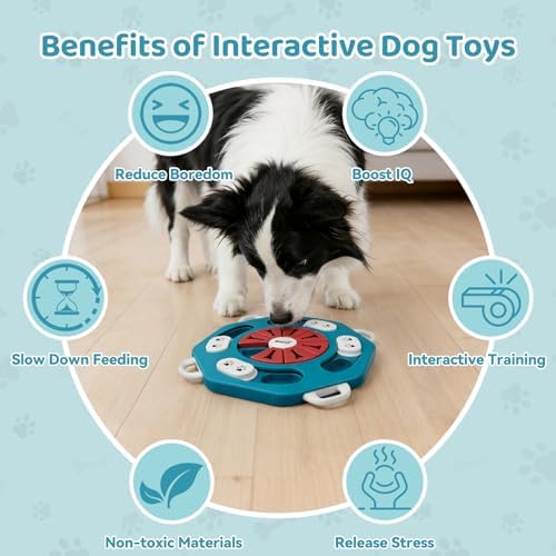 Dog Puzzle Toy for Smart Dogs, Interactive Dog Enrichment Toys,Level1(Blue) - Image 5