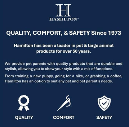 Hamilton Pet & Equine Hamilton Double Thick Nylon European Lead, 3/4-Inch, Blue