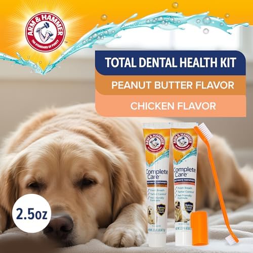 Arm & Hammer Complete Care Dog Dental Kit, 2 Flavors, 2.5 Oz Each - Image 2