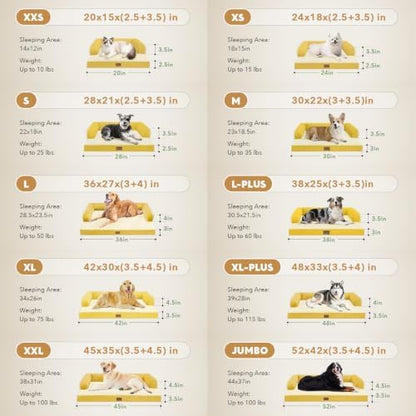 MEKIY Orthopedic Waterproof Jumbo Dog Bed with Bolster for Extra Large Dogs - Image 5
