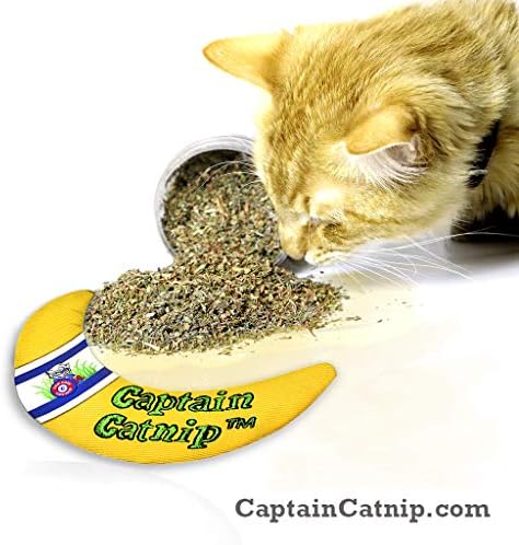Captain Catnip Cat Banana Toy, Kitten Interactive Toy, Fun Playing Cat Toy, Filled with Organic Catnip for Indoor Cats - Image 3