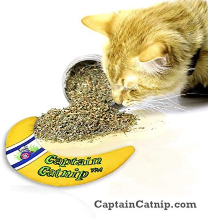 Captain Catnip Cat Banana Toy, Kitten Interactive Toy, Fun Playing Cat Toy, Filled with Organic Catnip for Indoor Cats - Image 3