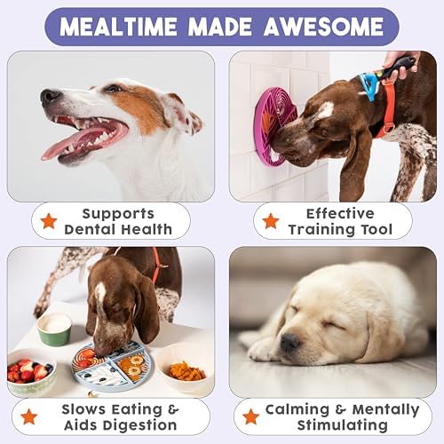 Awoo Paradise - Dog Lick Mat for Slow Feeding & Anxiety - Non-Slip Silicone Slow Feeder with Suction Cups - Dishwasher Safe Pet Dish for Grooming, Training, and Boredom Relief (Sage) - Image 5
