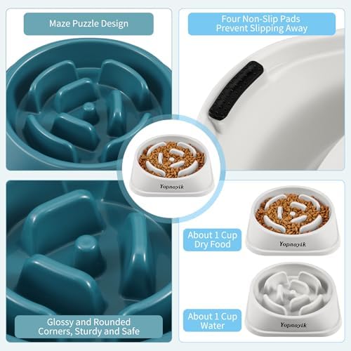 2 Pack Slow Feeder Dog Bowls for Small Dogs - Image 3