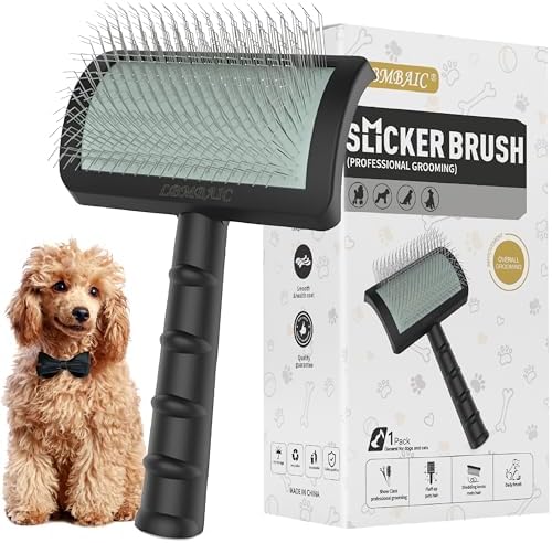 Doodle Brush Poodle Slicker Brush for Grooming Fluff Shedding Easy. by LBMBAIC