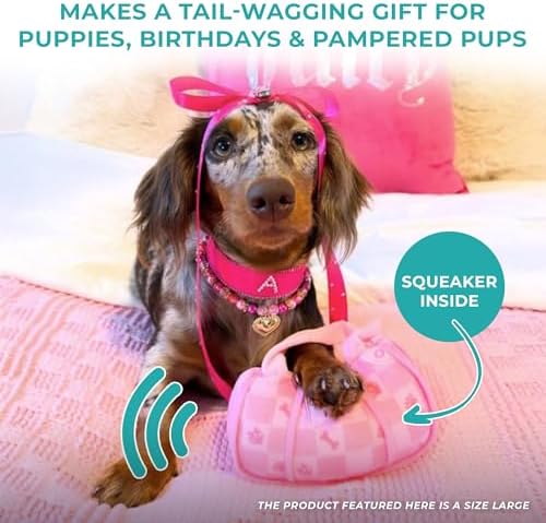Haute Diggity Dog Chewy Vuiton Handbag Plush Dog Toy, Designer Parody Toy - Image 6
