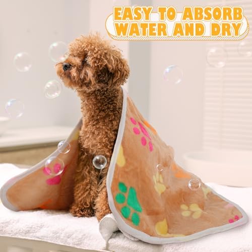 Chumia 18 Pcs Fleece Puppy Blanket for Dog Cat, 23 X 16 Inch, Cute - Image 6