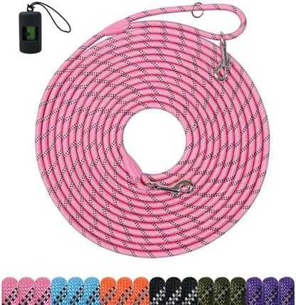 Long Dog Training Leash，Heavy Duty Reflective Rope Lead for Small Medium Large Dogs ，6FT 10FT 15FT 30FT 50FT for Training, Walking, Backyard, Camping by Unknown