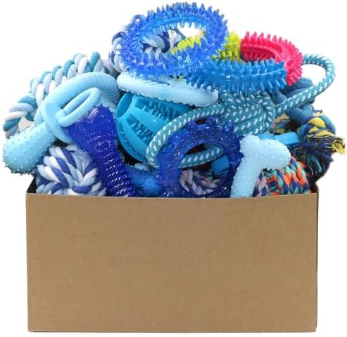Beiker 20 Pack Puppy Chew Toys, Dog Teething Toys for Puppies Small Dogs by Beiker