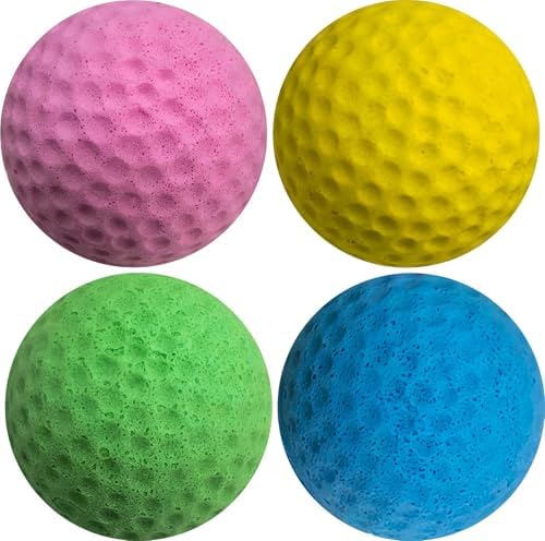 Cat Foam Ball Cat Sponge Ball Toy Soccer Toy (4Pack) by GINFH