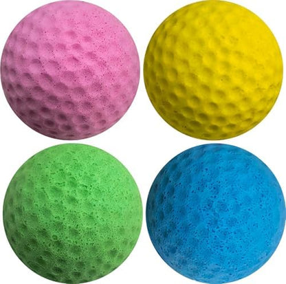 Cat Foam Ball Cat Sponge Ball Toy Soccer Toy (4Pack) by GINFH