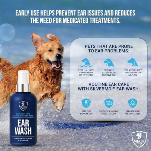 Nano Silver Pet Ear Wash for Dogs & Cats Spray, 8 Oz - Image 2