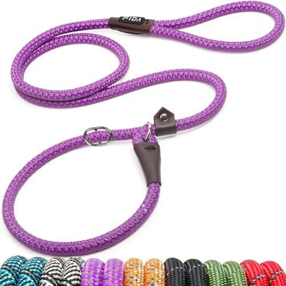 Fida Durable Slip Lead Dog Leash, 6 FT x 1/2" Dog Training Leash, Purple by Fida