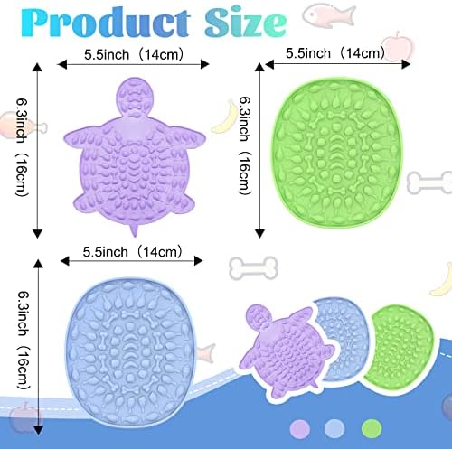 Lick Mat for Dogs & Cats, 3-Pack Slow Feeder Lick Pad with Suction Cups, Anxiety Relief, BPA Free, Dishwasher Safe - Image 6