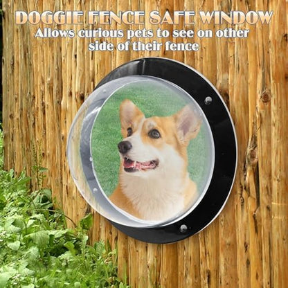 Hamiledyi 2 Pack Dog Fence Window, 12.4" Acrylic Dome Window Clear Bubble Peek Window, Dog Playground Window Pet Bubble Window, Doggie Fence Window Relieves Stress, Reduced Barking for Dog Cat - Image 6