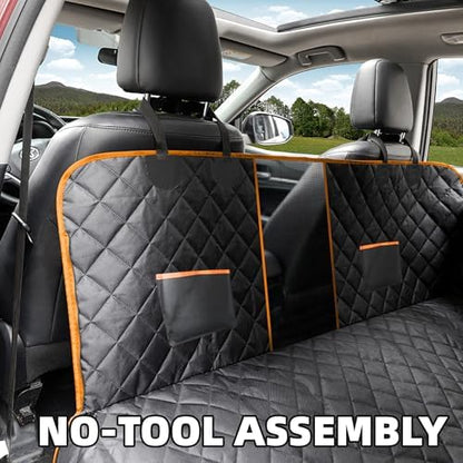 Smouatou Dog Car Seat Cover for Back Seat, Sturdy Backseat Extender for Dogs,New Scratch Resistant, Anti Slip Portable Dog Hammock,Suitable for Cars and SUVs,Car Travel Pet Bed,Hard Bottom (L) - Image 5