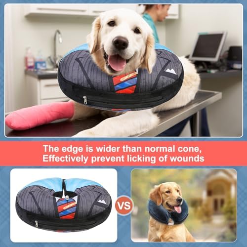 BEAUTYZOO Dog Cone Collar Alternative After Surgery,Pet Neck Donut E‑Collar - Image 3