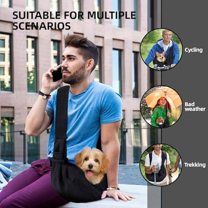 ARZQUT Dog and Cats Carrier Sling, Small Pet Carrier with Storage Pocket - Image 2