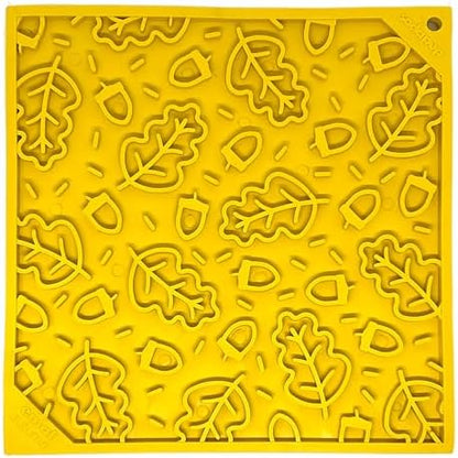 SodaPup Autumn eMat – Durable Enrichment Feeder Made in USA from Non-Toxic, Pet-Safe, Food Safe Rubber for Mental Stimulation, Avoiding Overfeeding, Fresh Breath, Digestive Health, Calming, & More by SodaPup