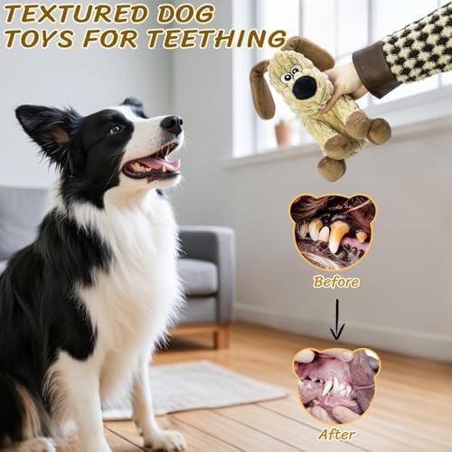 Squeaky Stuffed 3PCS Dog Toys, Chew for Large Medium Small Breeds - Image 5