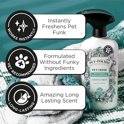 Pet-Pourri Air+Fabric Pet Odor Deodorizer Spray, Pawsitively Fresh 16 Fl Oz - Image 4