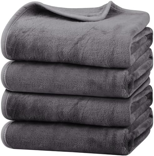 Onarway Dog Blanket Washable for Puppy: 4 Packs Dog Blankets 40”x28” by Onarway