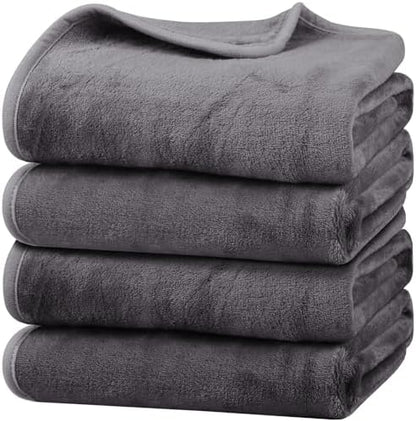 Onarway Dog Blanket Washable for Puppy: 4 Packs Dog Blankets 40”x28” by Onarway
