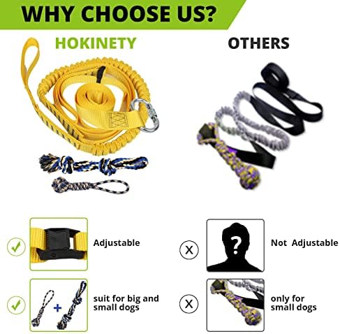 Dog Hanging Bungee Tug Toy: Interactive Tether Tug-of-War for Pitbull Small to Large Dogs to Exercise and Fun Solo Play - Durable Retractable Tugger Dog Rope Toy with 2 Chew Rope Toys - Image 2
