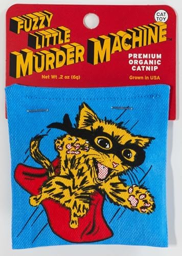 Blue Q Catnip - Cute Cat Toys for Biting w/Funny Graphics - Murder Machine by BlueQ