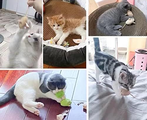 Catnip Toy, Cats Mouse Plush Cat Toys, Cat Mice & Animals Toys for Indoor Cats and Kittens, Cat Chew Toy for Exercise for Pet Cat Kitten Kitty (6 Packs) - Image 6