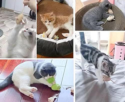 Catnip Toy, Cats Mouse Plush Cat Toys, Cat Mice & Animals Toys for Indoor Cats and Kittens, Cat Chew Toy for Exercise for Pet Cat Kitten Kitty (6 Packs) - Image 6