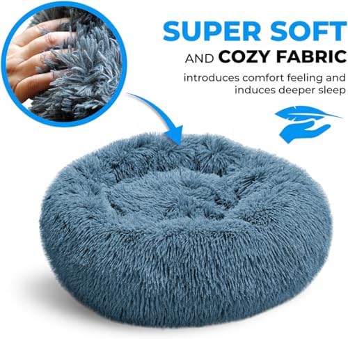 Whiskers & Friends Round Dog Beds for Medium Dogs, Orthopedic, Washable - Image 5