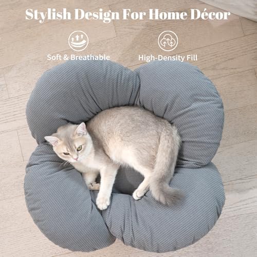 CHEERHOME PETS Elevated Cat Bed for Indoor Cats Couch Sofa Flower - Image 3