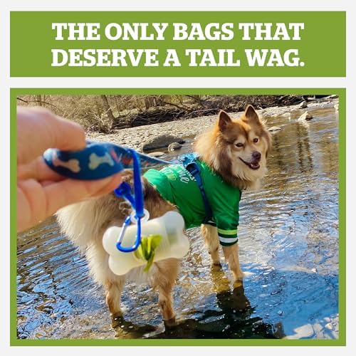 Pogi's Dog Poop Bag Dispenser with Metal Carabiner Clip - Includes 15 Pogi's Poop Bags for Dogs (Pack of 3) - Image 2