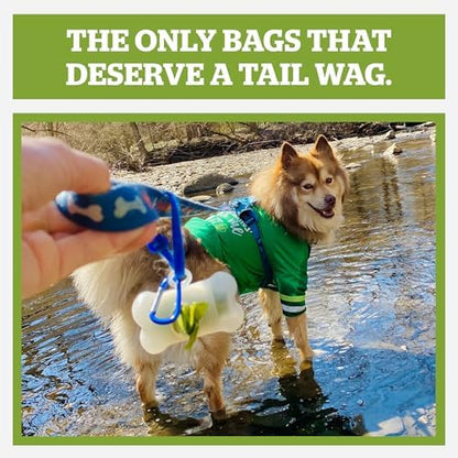 Pogi's Dog Poop Bag Dispenser with Metal Carabiner Clip - Includes 15 Pogi's Poop Bags for Dogs (Pack of 3) - Image 2