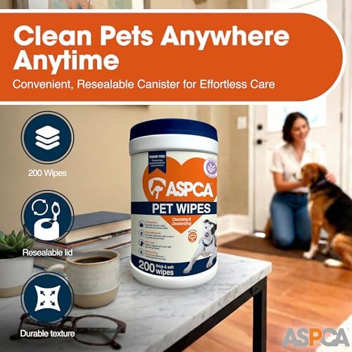 ASPCA Pet Wipes for Dogs & Cats, Lavender, Canister, 200 Count - Image 5