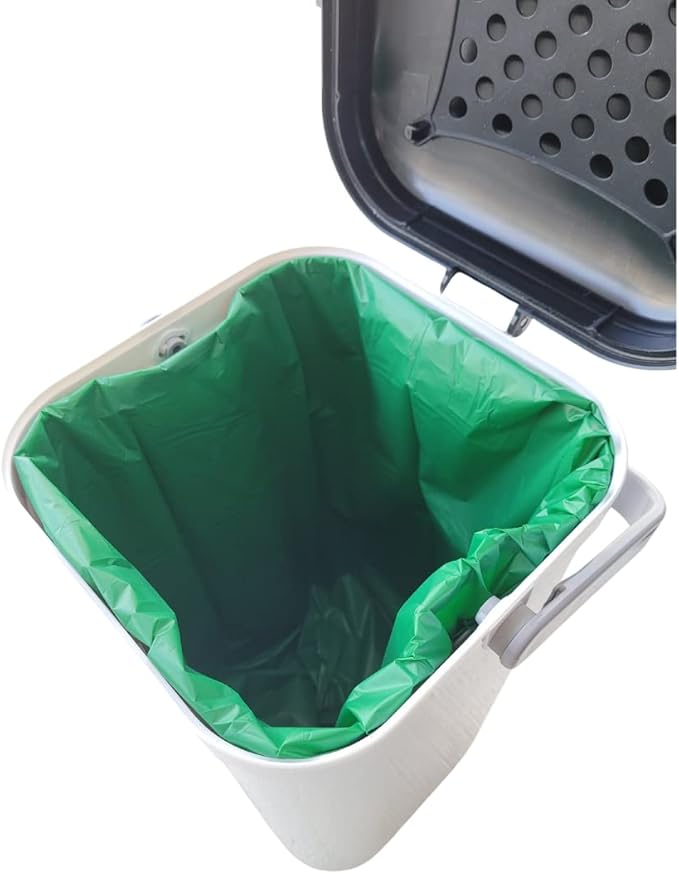 Pet-Fusion Compatible Bags for Cat Litter Pail/Dog Waste Station, 15-Count. Durable, Green Opaque Color. Replacement Liner Bags, EcoLeo