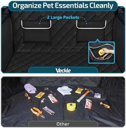 Veckle SUV Cargo Liner for Dogs - Trunk Cover with Bumper Flap Protector - Image 4