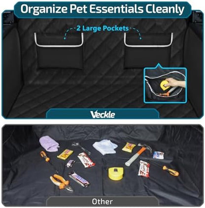Veckle SUV Cargo Liner for Dogs - Trunk Cover with Bumper Flap Protector - Image 4