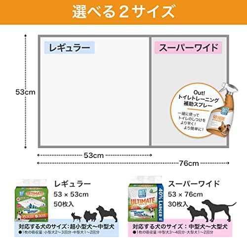 OUT! PetCare Large Dog Pee Pads, Leak Proof Training Pads, 21x21, 50 Count - Image 4