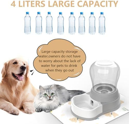 STALTWO 1 Gallon Automatic Dog Water Dispenser, Non-Slip Mat, BPA-Free - Image 2