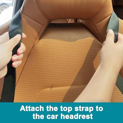 Vivifying Dog Car Seat Replacement Strap, 26-46.5 Inch Headrest Belt, Black - Image 6