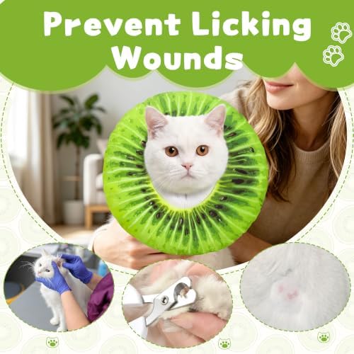 Soft Cat Cone, Medium Waterproof Cat Recovery Collar - Image 5