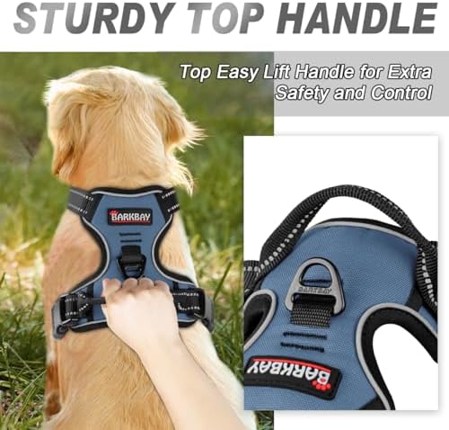 BARKBAY Dog Harness No Pull for Large Dogs Front Back Clips,Dog Vest - Image 3