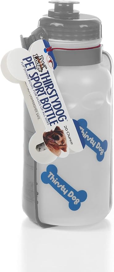Pet Lodge® Portable Dog Water Bottle | Thirsty Pet Sport Bottle | Dog Water Bottle | 20 Ounces