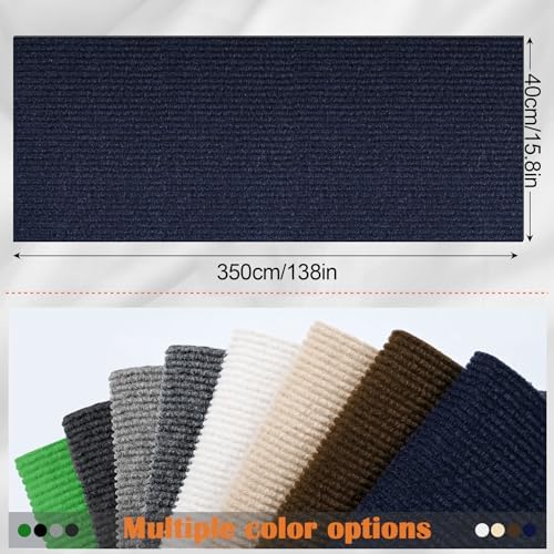 Cat Scratch Furniture Protector - 138" x 15.8" Trimmable Self-Adhesive Cats Claws Scratch Pads, DIY Cat Climbing Couch Protector for Scratch Post Cat Tree Replacement Indoor (Dark Blue) - Image 2