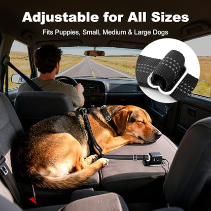 Dog Seat Belt for Car, Car Harness with Locking Aluminum Hook - Image 4