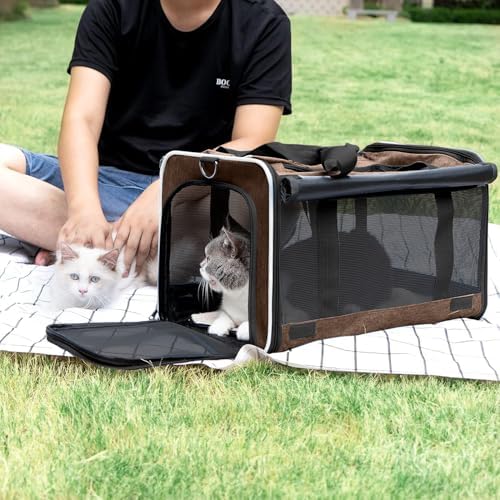GAPZER Pet Carrier for Large Cat Soft-Sided Animal Traveling Bag up to 20lb - Image 6