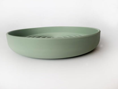 Modern Rainbow Pet Slow Feeder Bowl, Silicone Slow Feeder for Dogs & Puppies, Slow Eating, Modern Lick Mat Design, Reduces Gulping, Dishwasher Fit, for All Breed, Durable Mealtime Puzzle (Sage)