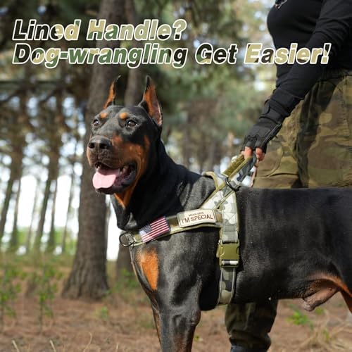 Forestpaw No Pull Dog Harness with Large Handle,Comfortable,L,Camo Green - Image 2
